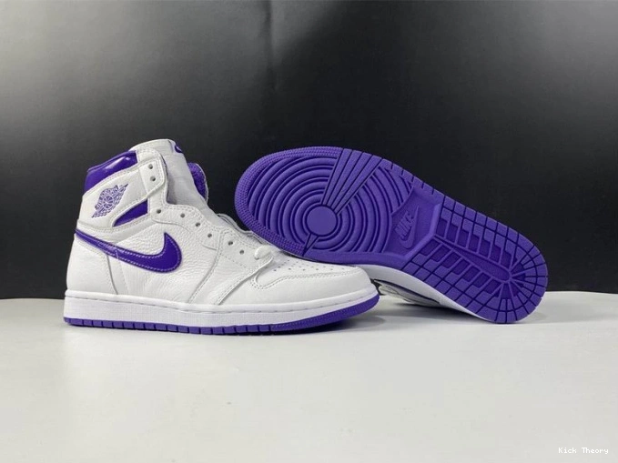 Kick Theory HIGH PURPLE COURT 1 AIR CD0461-151 JORDAN RETRO 0807